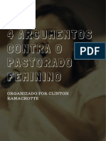 4 Argumentos Contra o Pastorado Feminino - Cliton Ramachotte