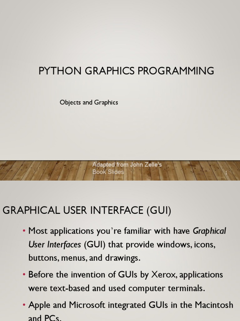 Python 2D Graphics | PDF | Graphical User Interfaces | Computing