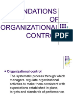 Foundations of Organizational Control