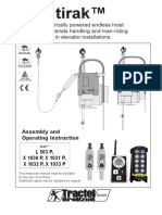 Manual-TRACTEL-Tirak Passenger Wire Rope Hoists Elevator Installations-EN PDF