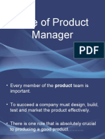 Role of Product Manager