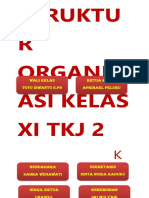 Struktur Organisasi Kelas Xi TKJ 2