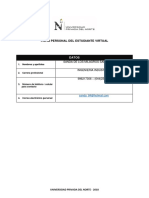 Datos estudiante ingeniería industrial