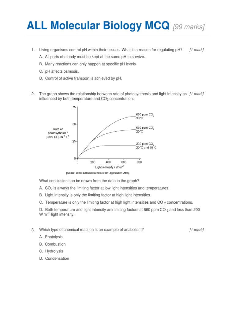 ALL Molecular Biology MCQ PDF Dna Adenosine Triphosphate