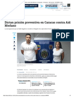 Prisión preventiva contra Aida Merlano en Venezuela - Venezuela - Internacional - ELTIEMPO.COM