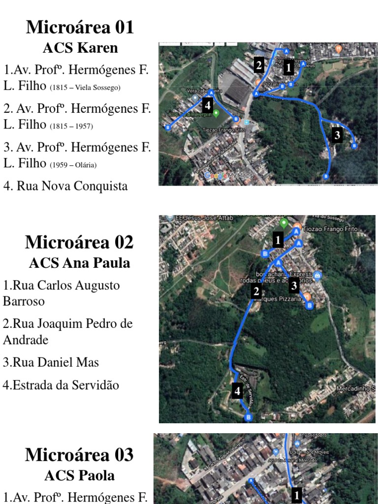 Mapa de Microarea | PDF | Ciências Sociais | Ciências e Matemática