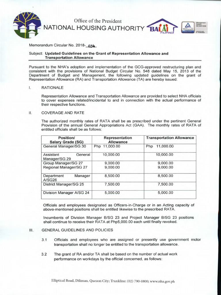 Updated RATA Guidelines for NHA Officials | PDF | Justice | Crime ...