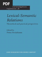 Petra Storjohann - Lexical-Semantic Relations - Theoretical and ...