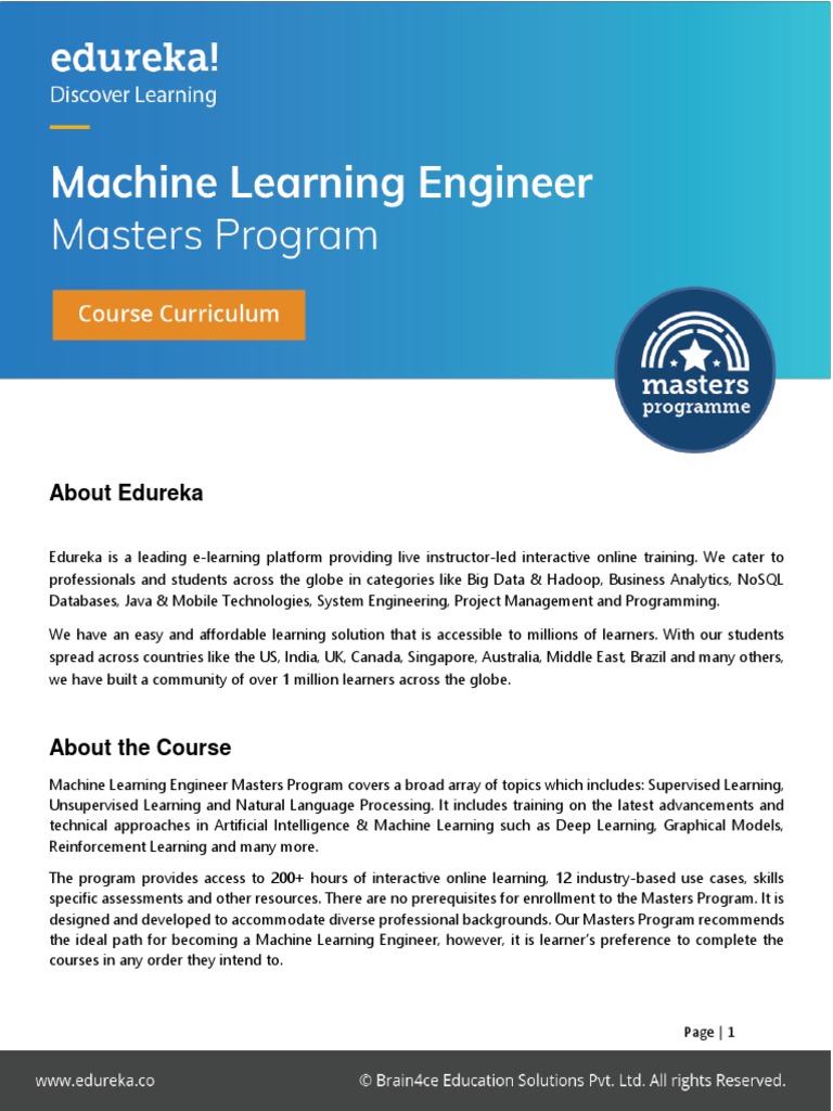 Machine Learning Engineer Program Overview | PDF | Bayesian Network ...