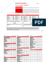 Insurance Inventory For Printing