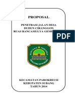 Proposal Jalan Muara Ciasem.