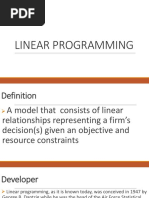 Linear Programming