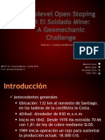 Sublevel Open Stoping at El Soldado Mine