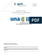 Especificaciones Tecnicas de La Unaoid URUGUAY