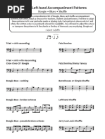 Left Hand Piano Patterns Guide | PDF | Variation (Music) | Music Theory