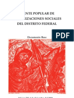 Frente Popular de Organizaciones Sociales del DF, documento base