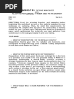 ENG 102 CKPT 4 OUTLINE WORKSHEETS