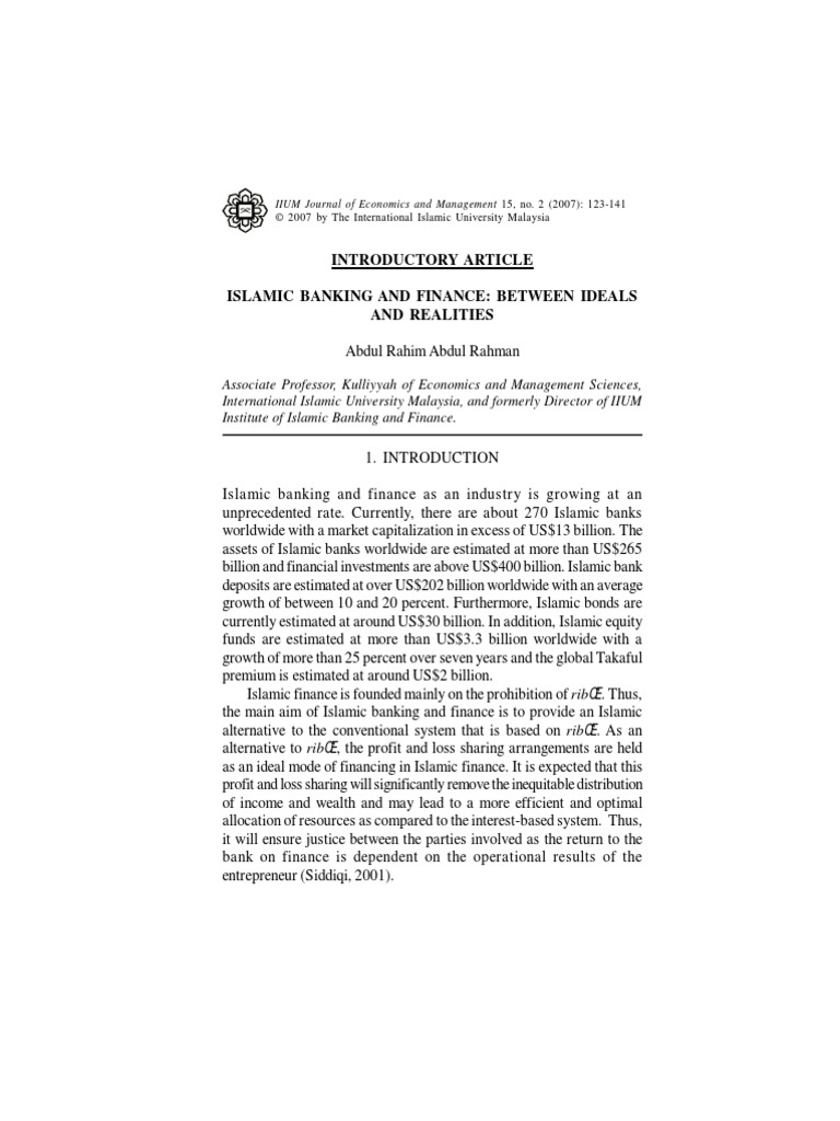 Islamic Banking and Finance | PDF | Business