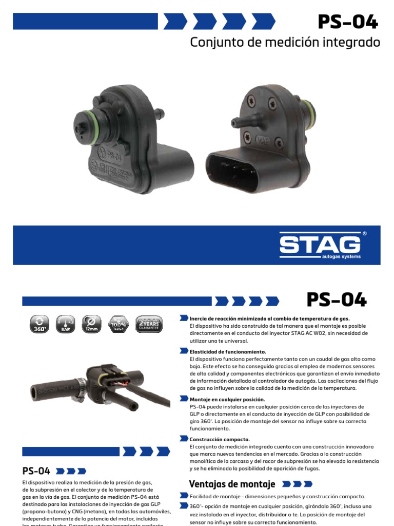 Medición PS-04 para Inyectores STAG | PDF | Gases | Energía y recursos