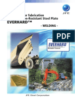 Guidelines for Fabrication JFE’s Abrasion-Resistant Steel Plate Welding