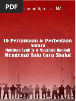 10 Persamaan & Perbedaan Antara Madzhab Syafi'iy & Madzhab Hanbali Mengenai Tatacara Shalat