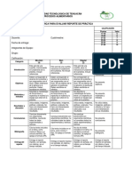 Evaluación reporte práctica procesos alimentarios