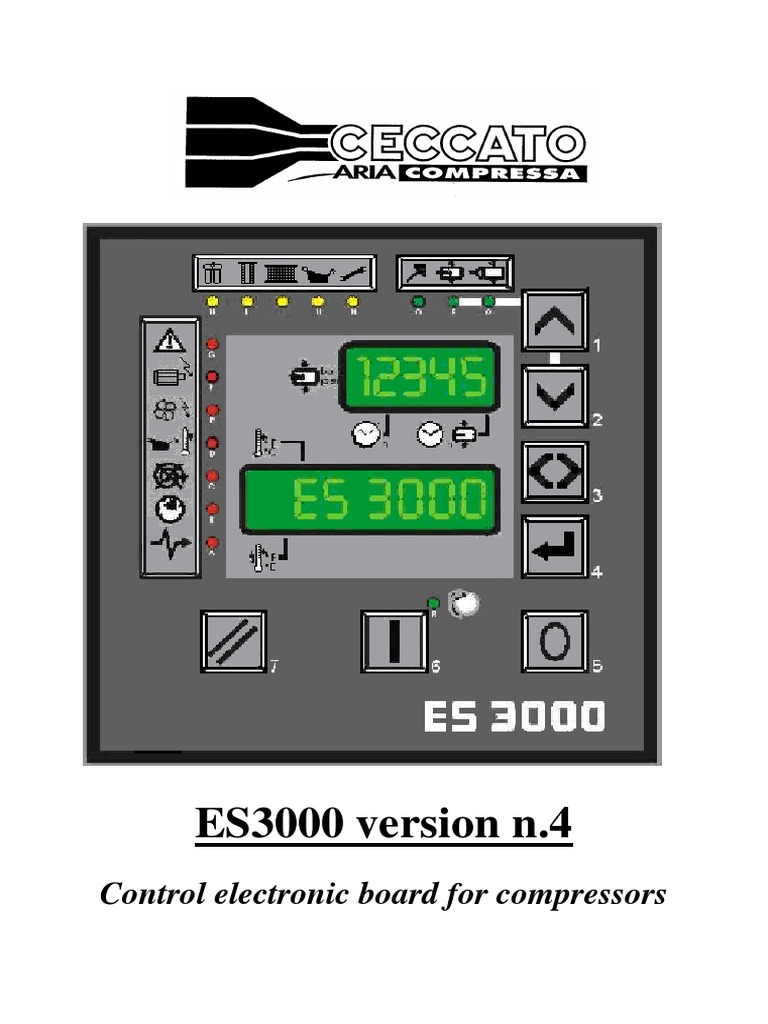 ES3000 Compressor Controller Manual | PDF | Switch | Relay