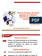 EDT de Proyecto de Pozos Aplicado en El Módulo SAPPS para Líderes Gerenciales