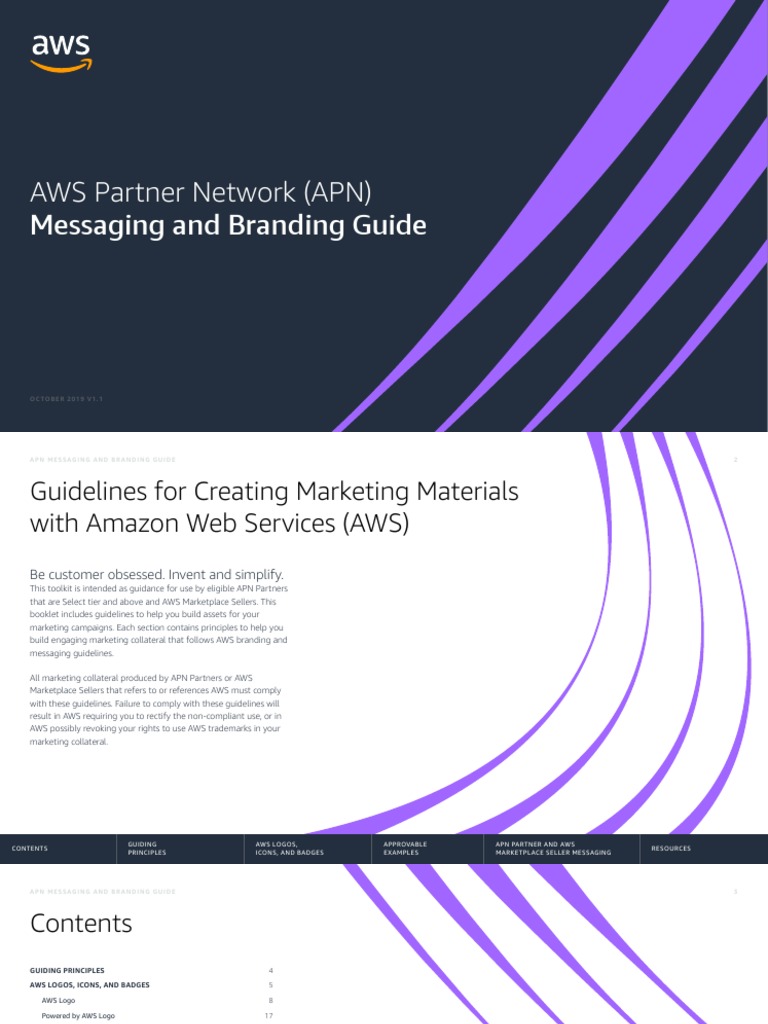 AWS Partner Network (APN) Messaging and Branding Guide | PDF | Icon ...