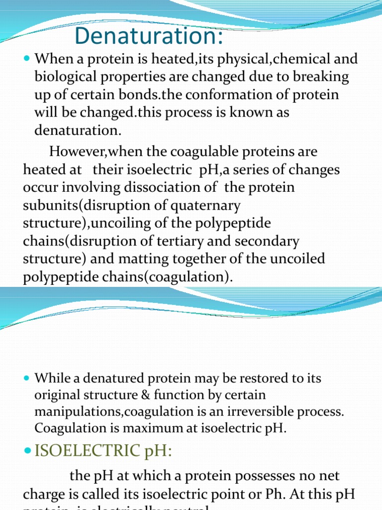 Heat Coagulation Test PDF Denaturation (Biochemistry) Proteins