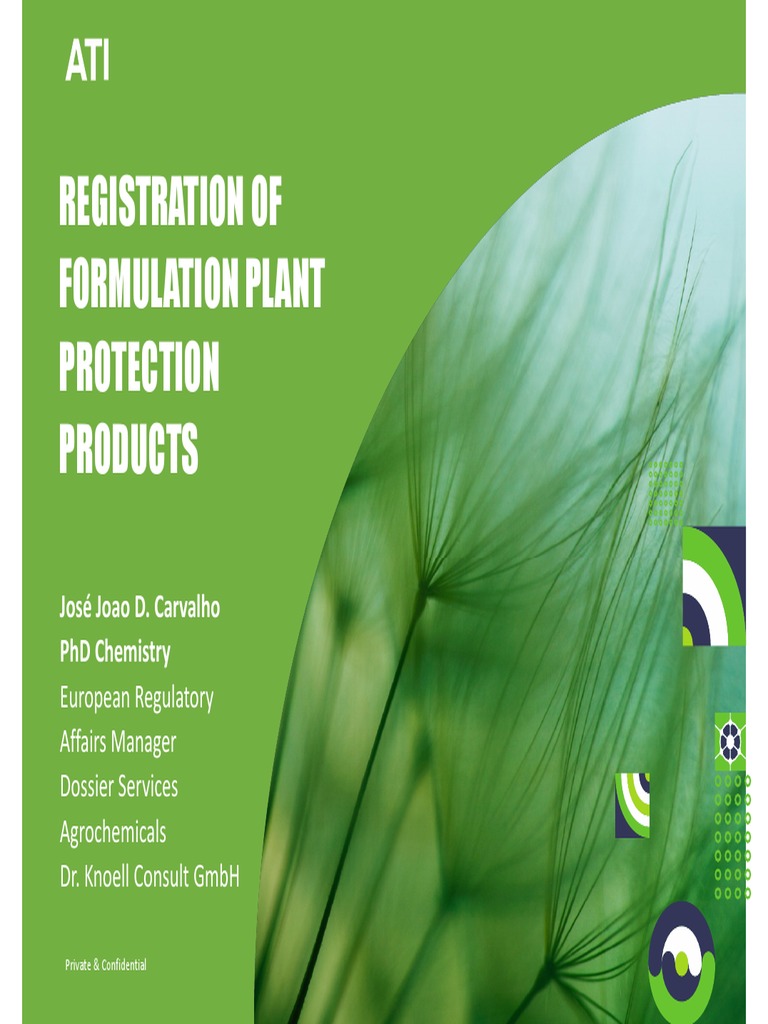 Registration of Formulated Plant Protection Products p1 PDF