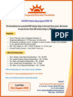SwamiDayanand CE Foundation Scholarship Aug 2018 PDF