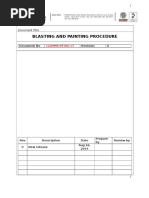 Blasting and Painting Procedure