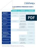 Calendario Academico Pregrado 2020-1 Villa