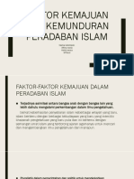 Faktor Kemajuan Dan Kemunduran Peradaban Islam