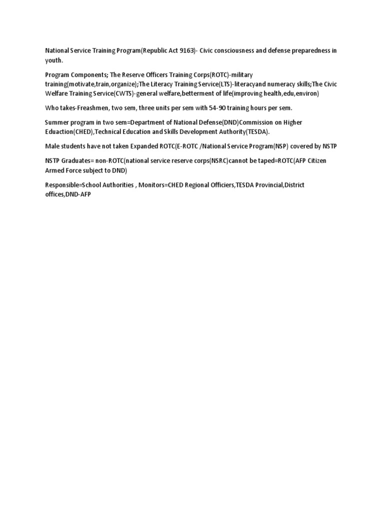 NSTP | PDF