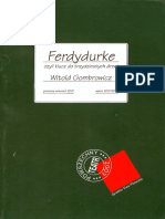 Ferdydurke Teatr Powszechny Lodz 2001 PDF