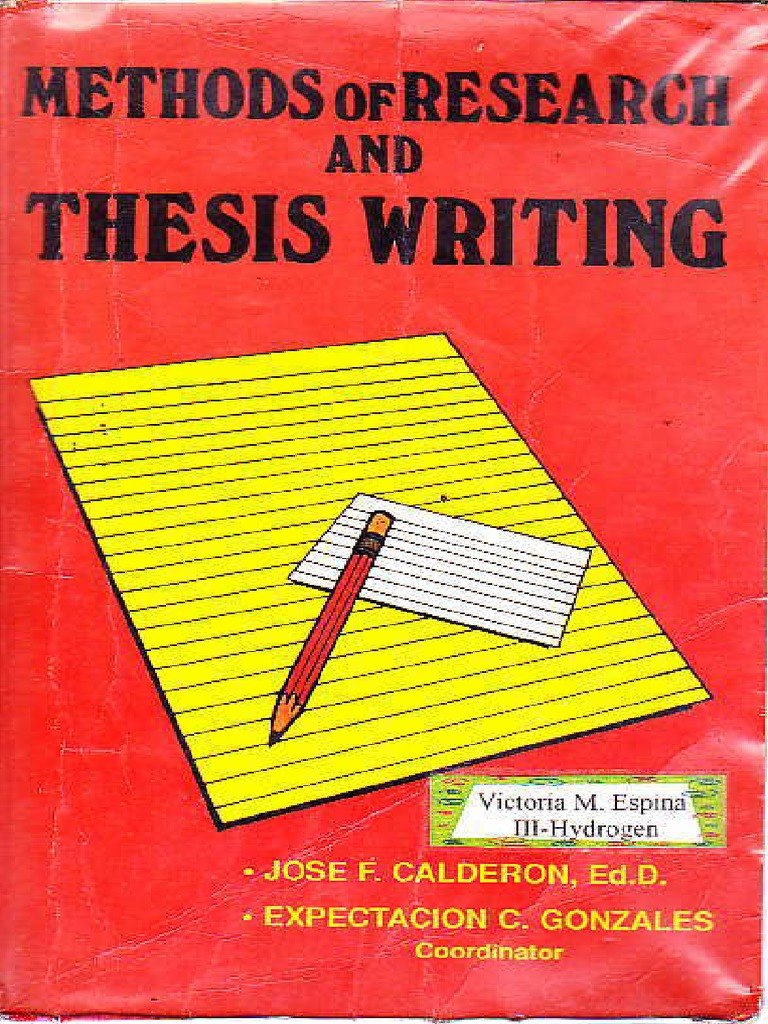Methods of research and thesis writing pdf free download picture