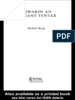 (Michael Brody) Towards An Elegant Syntax (Routled