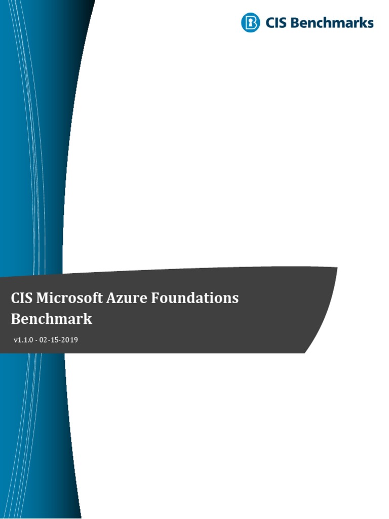 CIS Microsoft Azure Foundations v1.1.0 | PDF | Information Security ...