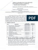 Pengumuman CPNS Kementerian ATRBPN Tahun 2019 - Publish PDF