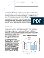 The Effect of Temperature and Concentration On Galvanic Cells PDF