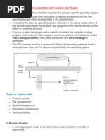 System Call and Its Type