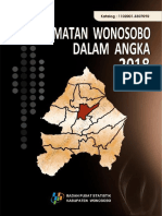 Kecamatan Wonosobo Dalam Angka 2018