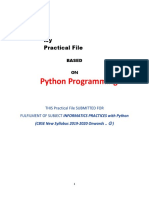 Report File of Practical File Class 12 Python by Ram Sir and Study Tech Academy