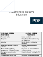 Implementing Inclusive Education