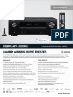 AVR-X2600H Product Information Sheet PDF