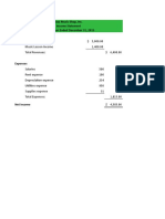 Income Statement Example