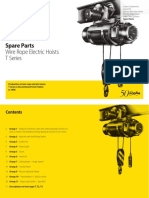 Podem - Spare Parts - Electric Wire Rope Hoists, T Series (EN)