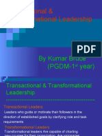 Transactional & Transformational Leadership